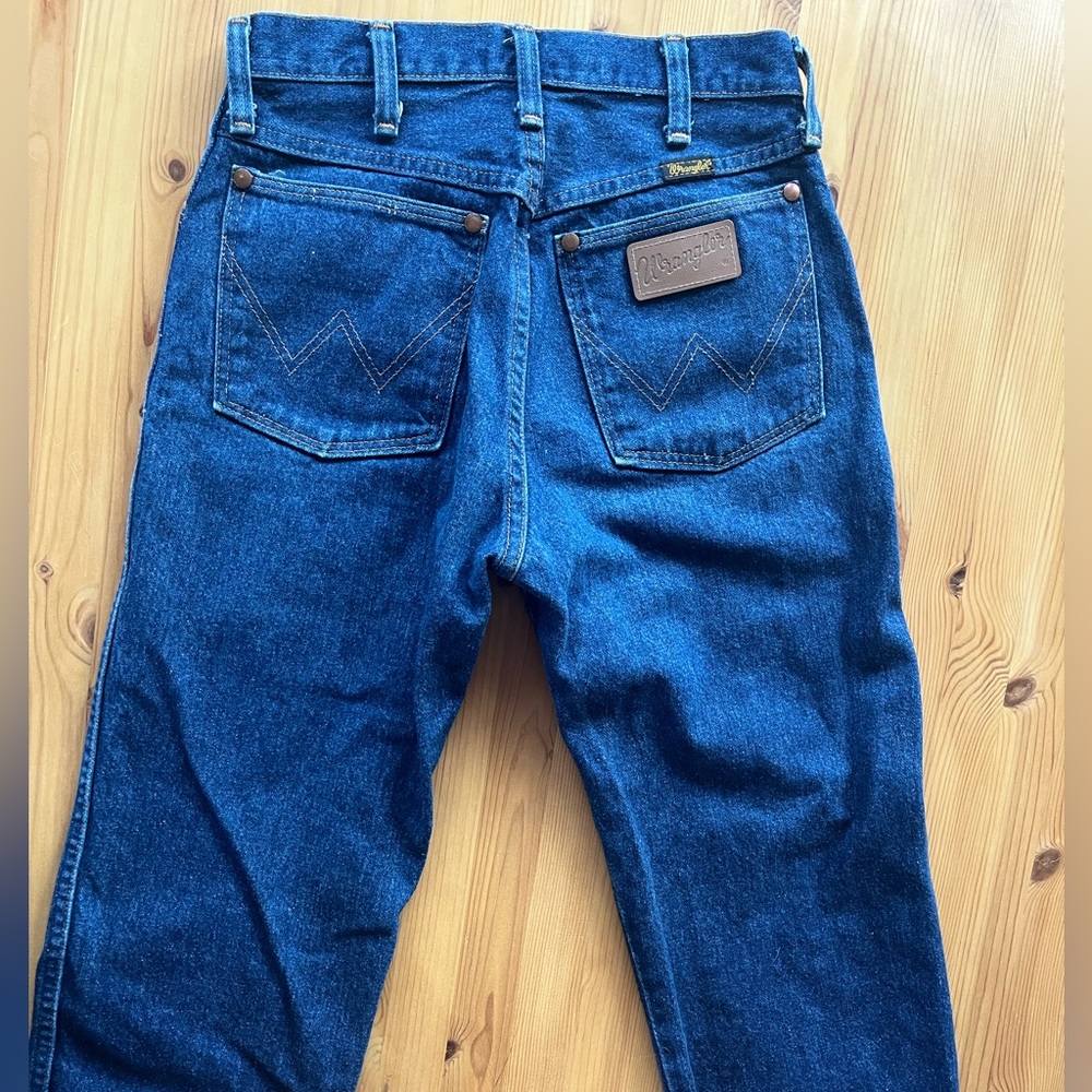 Vintage Wrangler Cowboy Cut Blue Jeans - Picture 6 of 6